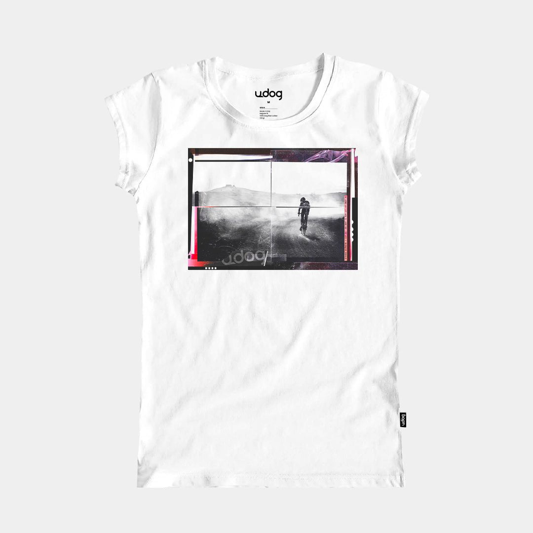 STRADE BIANCHE T-SHIRT WOMAN WHITE - UDOG