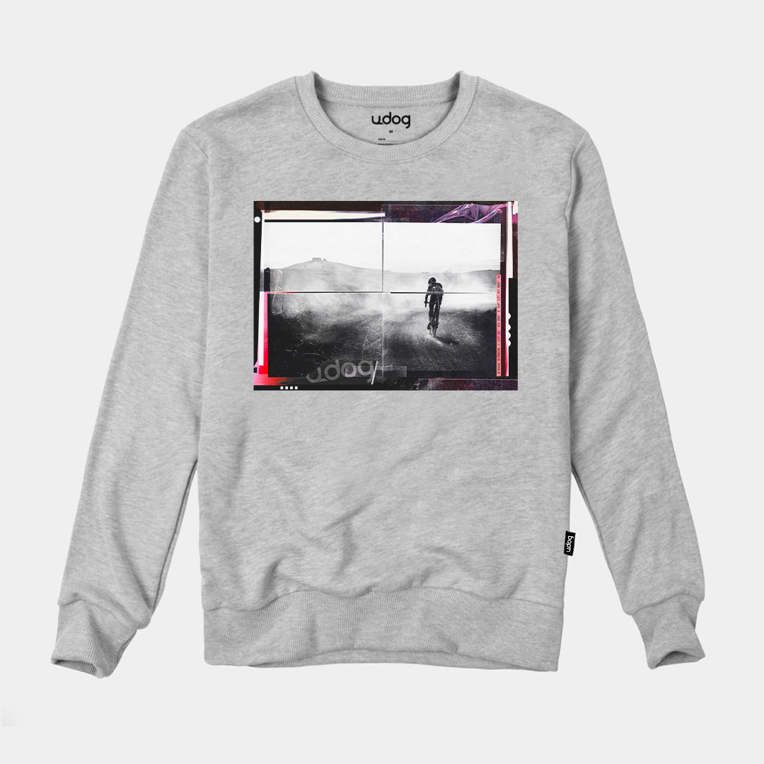 STRADE BIANCHE SWEATSHIRT WOMAN GREY - UDOG